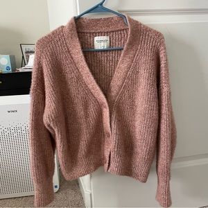 Pink abercrombie cardigan